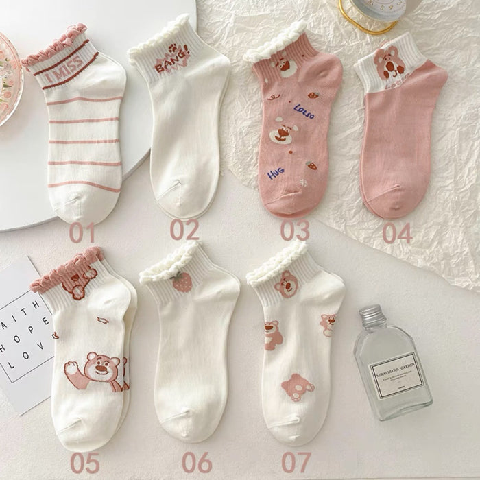 Wholesale Short socks, boat socks, shallow mouth, cute and versatile lace