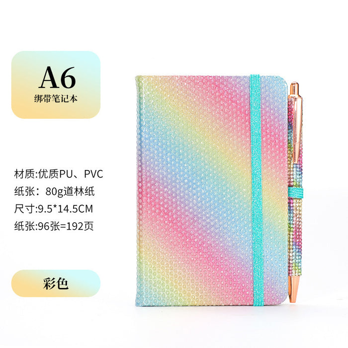 Wholesale Glitter Strap A6 Notebook Colorful Cover Creative Trends