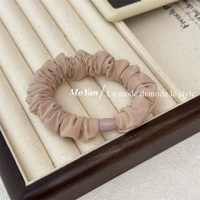 Wholesale Durable Hair Rope Hair Rubber Band Ponytail Leather Cover Hair Rope