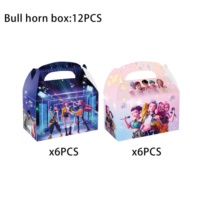 Wholesale KPOP themed party decorations candy boxes,  gift bags,  New Year' s gift decorations,  banners