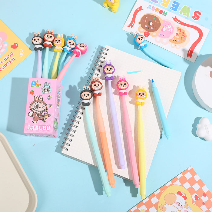 Wholesale Cartoon Shake-a-Bottle Soft Rubber Pen