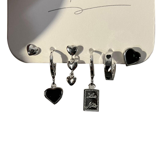 Wholesale Love earrings six piece set earrings temperament ear buckle earrings