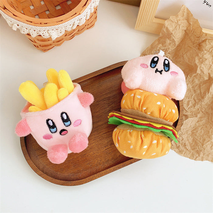Wholesale Fries Hamburger Plush Doll Pendant Girl's Heart Doll Bag Pendant