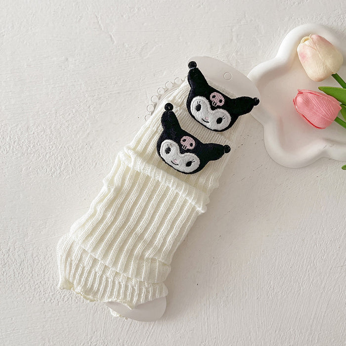 Wholesale Socks Autumn and Winter Cute Cartoon Animal Doll Knitted Warm Lace Pile Socks Baby Girl' s Trendy Leg Cover