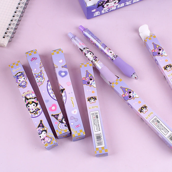 Wholesale Cute cartoon blind box quick-drying,  smooth-writing black retractable pen.