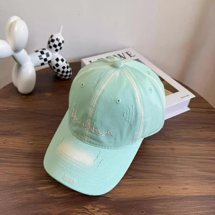 Wholesale New versatile baseball cap with enlarged and deepened high-end feel, perforated soft top duckbill cap, thin design