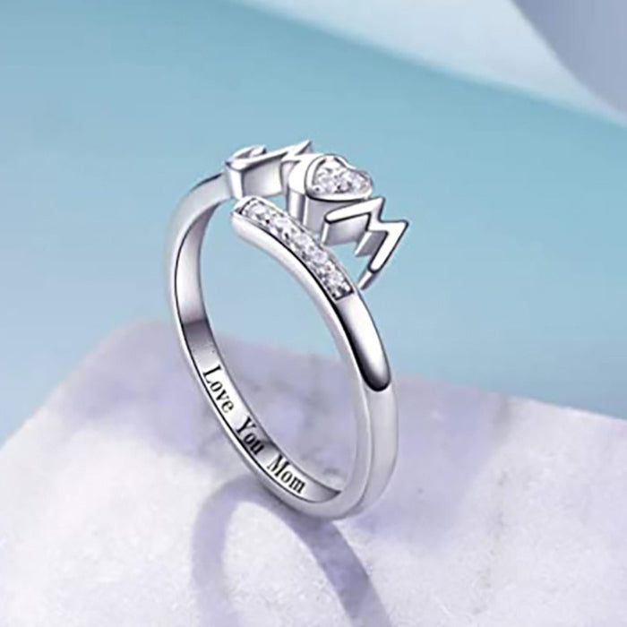 Wholesale Jewelry Opening Love Ring Accessories Fashion Engraved Handpiece