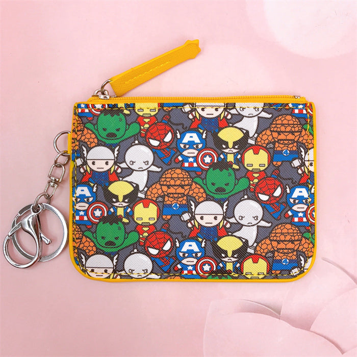 Wholesale PU Cartoon Printing with Key Ring Coin Card Holder JDC-WT-YaLL014