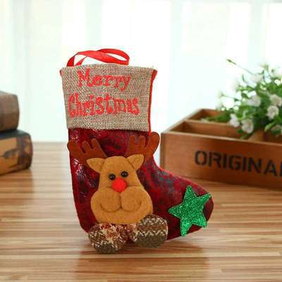 Wholesale Christmas decorations holiday children' s gifts Christmas tree decoration pendants small imitation leather