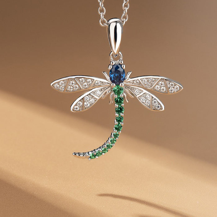 Wholesale Cute Versatile Dragonfly Pendant Necklace