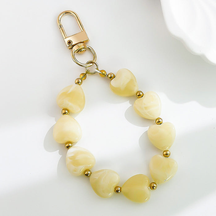 Wholesale Acrylic resin heart-shaped bead decoration