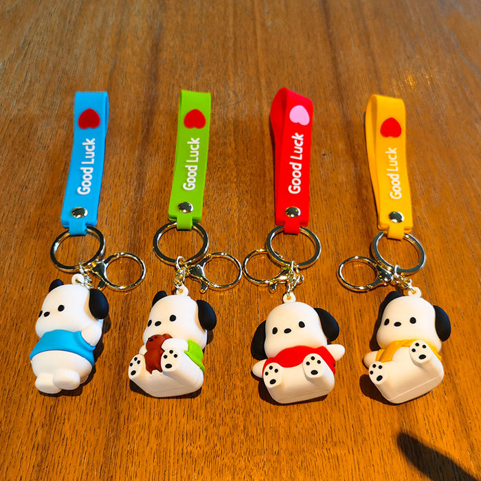 Wholesale Rubber Cartoon Doll Three-dimensional Keychain JDC-KC-Tingm095