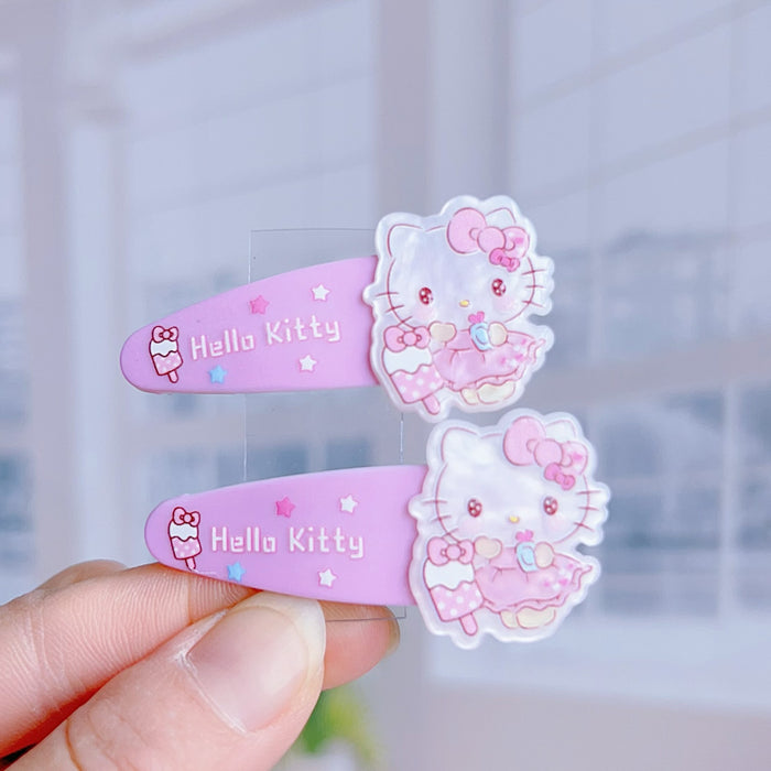 Wholesale 10 pairs  Cute cartoon pink hair clip for kids
