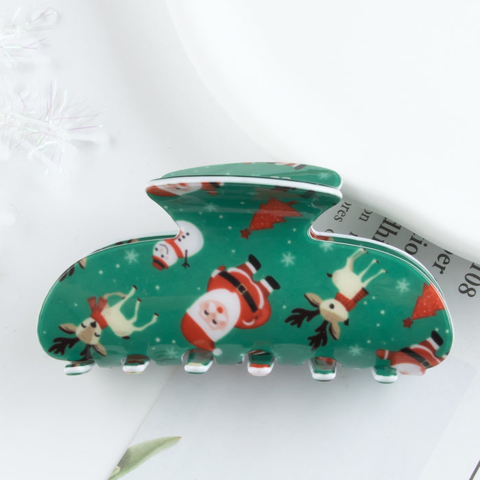 Wholesale Christmas Bear-Shaped Cookie Hair Clip Cute Claw Clip  Cane Gift Claw Clip Holiday Hair Accessory