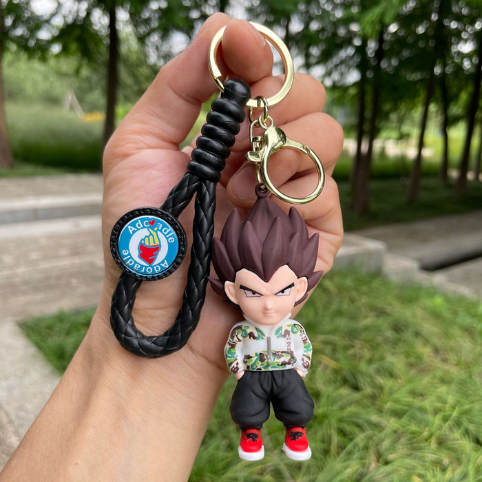 Wholesale Cartoon anime keychain, soft plastic figurine, backpack pendant, car keychain, small gift wholesale