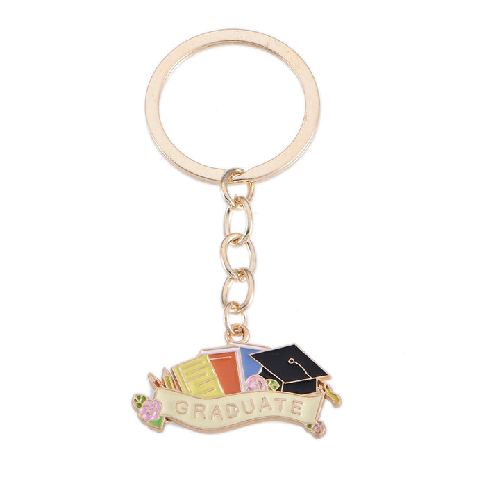 Wholesale Keychain Graduation Season DIY Accessories Bachelor's Cap Bag Decoration Alloy