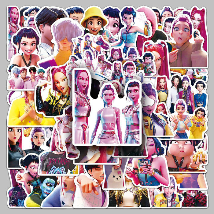 Wholesale 50pcs Kpop anime character graffiti stickers