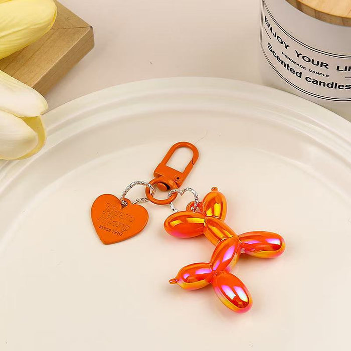 Wholesale Heart Balloon Dog Keychain Dark Cool Bag Pendant