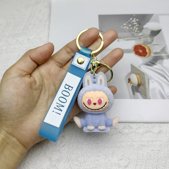 Wholesale Plush toy key pendant for couples, cute plush keychain cartoon