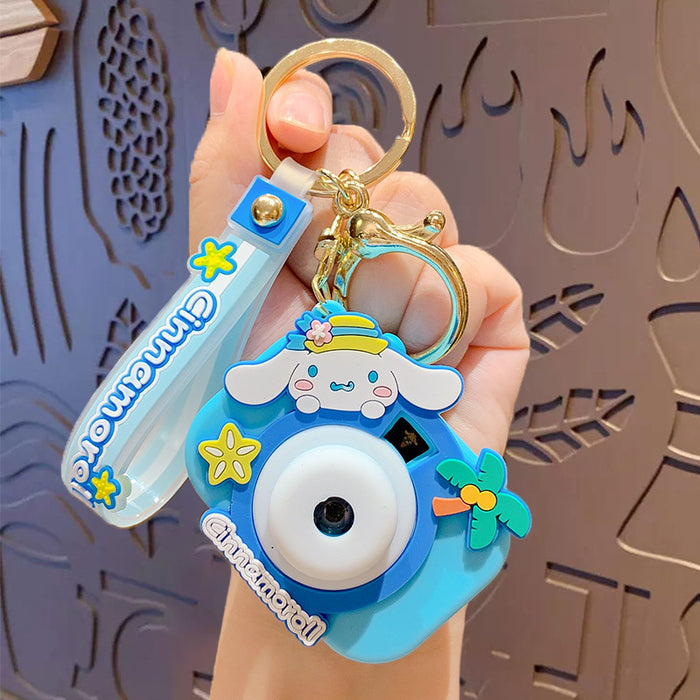 Wholesale   Cartoon Projection Camera Keychain  Car Bag Keychain Pendant Small Gift