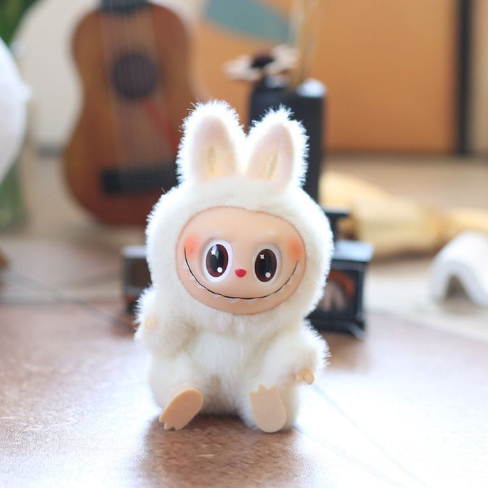 Wholesale Cute and cute second generation vinyl rabbit pendant plush toy doll school bag pendant keychain doll doll