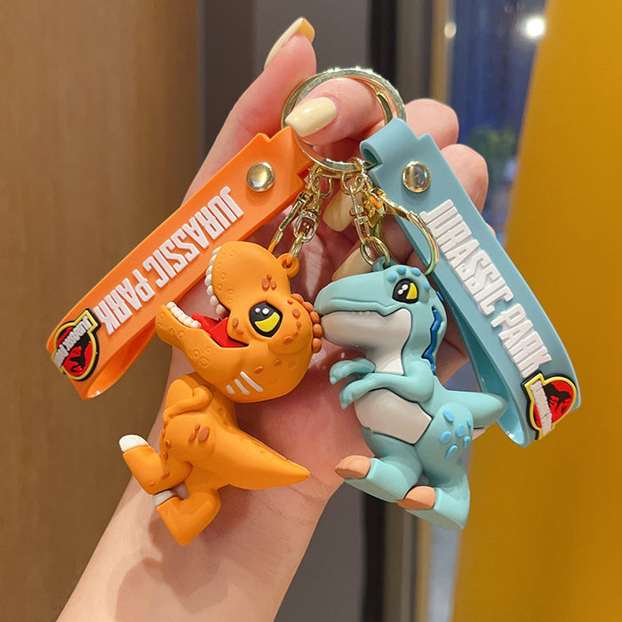 Wholesale Dinosaur Keychain Cartoon Figurine Car Key Ring