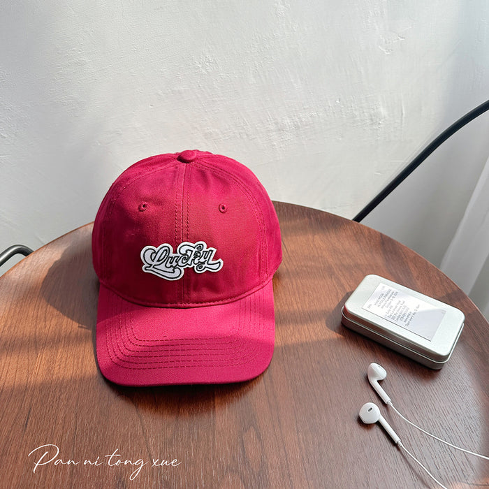 Wholesale Vintage washed embroidered letter baseball cap with wide brim, soft top, duckbill cap, versatile hat