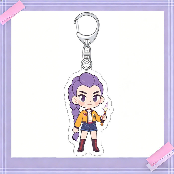 Wholesale 10pcs/set K-POP anime merchandise acrylic keychains and pendants