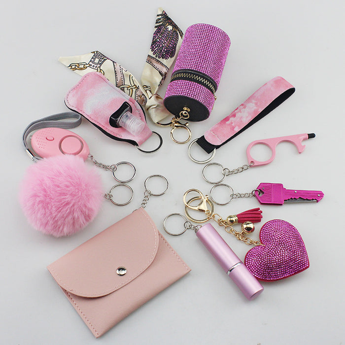 Wholesale Plastic Keychain Multifunctional DIY 10-piece Set JDC-KC-TouMS026