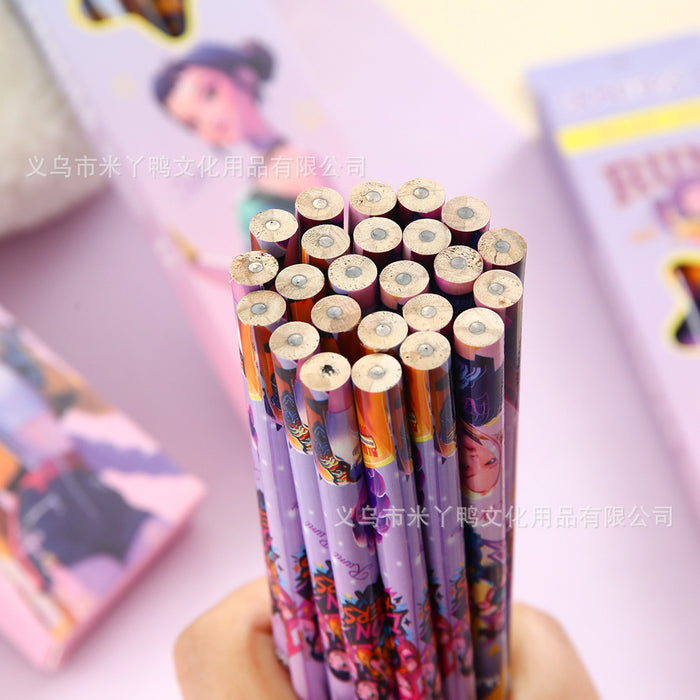 Wholesale Wooden pencils 12pcs/ box with eraser HB lead