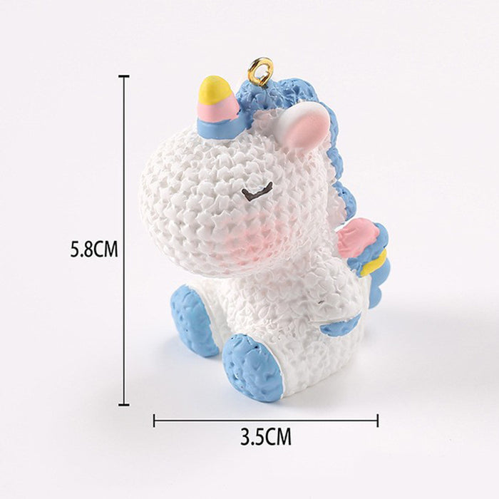 Wholesale Resin Unicorn Doll Keychain