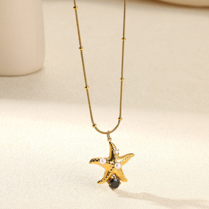 Wholesale Stainless Steel Flower Sunflower Necklace Minimalist Pendant Jewelry