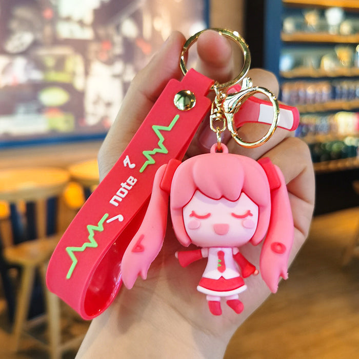 Wholesale Cartoon Doll Rubber Keychain JDC-KC-Tingm164