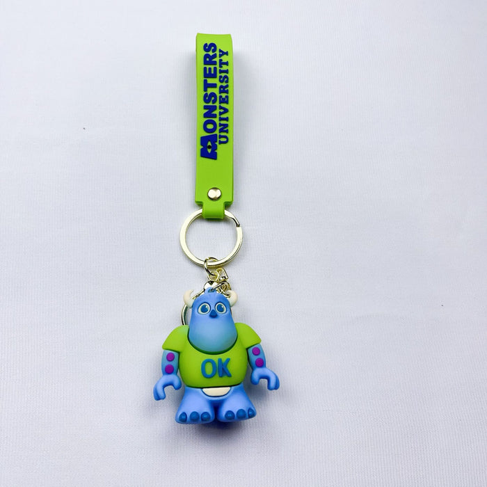 Wholesale Cartoon One-eyed Keychain Pendant Cute Keychain Silicone Doll Monsters University Series Pendant JDC-KC-YaEn004