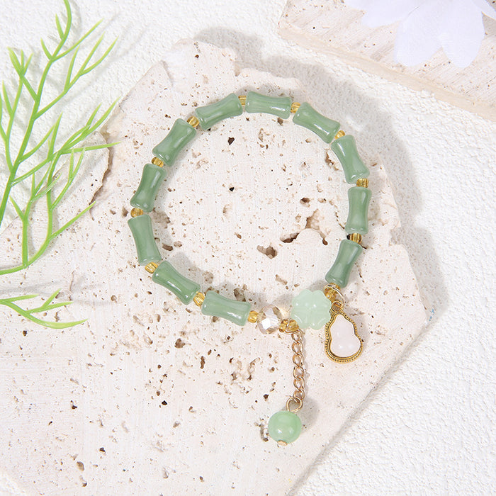 Wholesale Bamboo bracelet high bracelet peace buckle jade gourd bracelet jewelry
