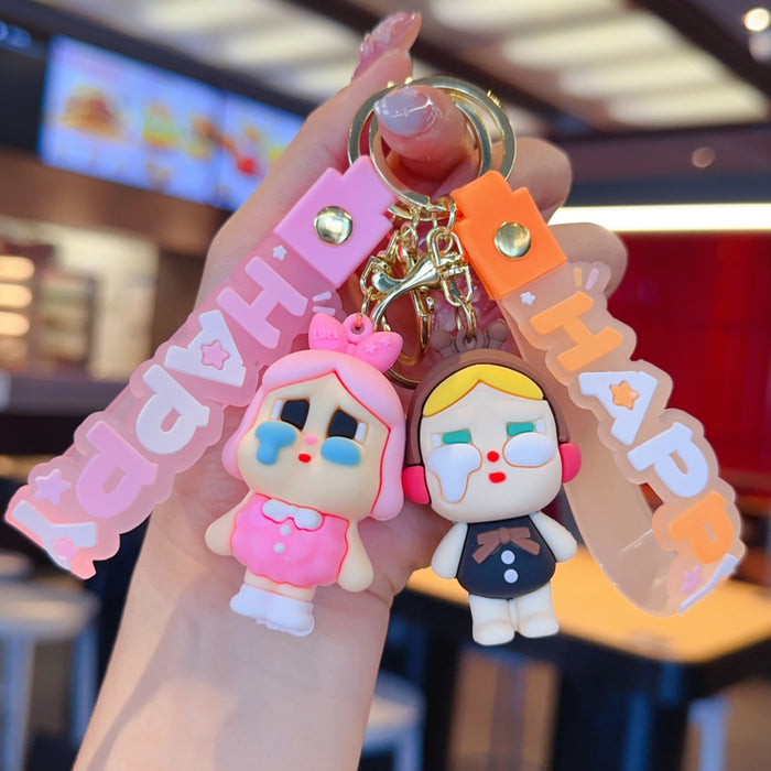 Wholesale Cute 3D  Pendant Keychain for Couples