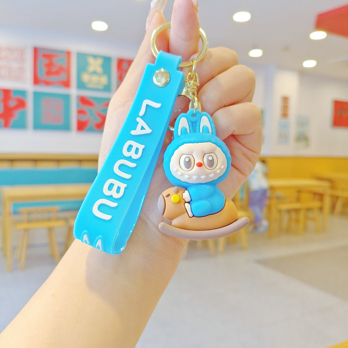 Wholesale New Moomara Bubu Cartoon Keychain Cute  School Bag Pendant Car Keychain Doll Machine Gift