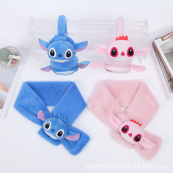 Wholesale Cute plush and thick cartoon ear warmer f