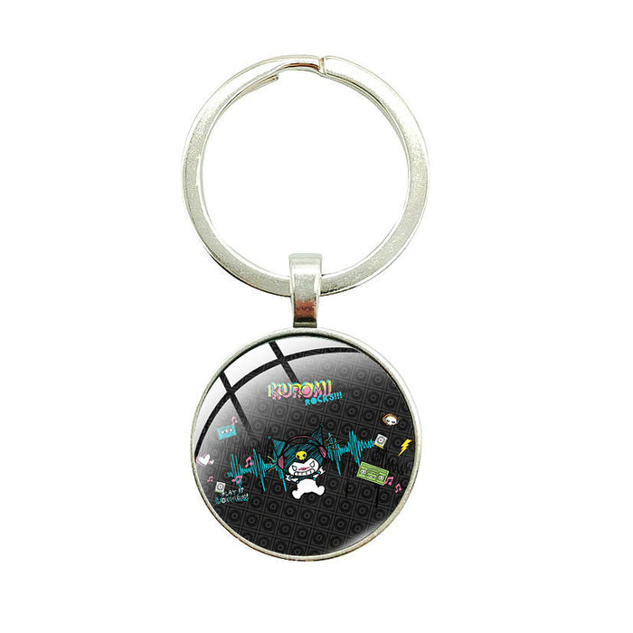 Wholesale Cartoon Time Gem Pendant Alloy Keychain JDC-KC-BinWei005