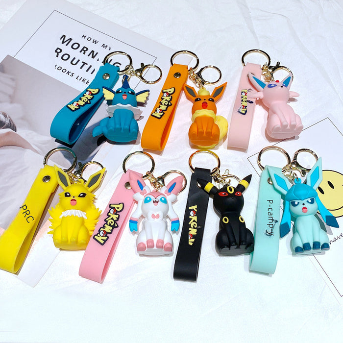 Wholesale Creative keychain cartoon figurine car keychain couple bag pendant
