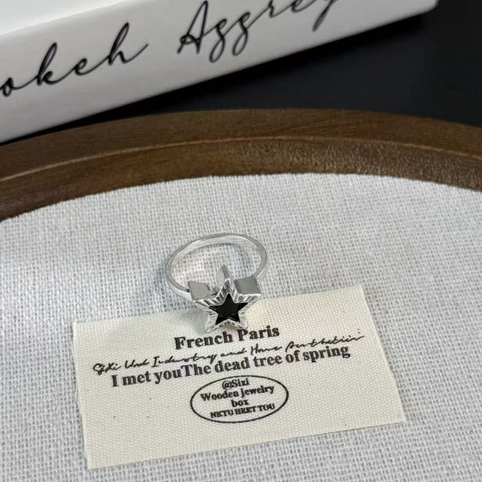 Wholesale Five-Pointed Star Zircon Ring