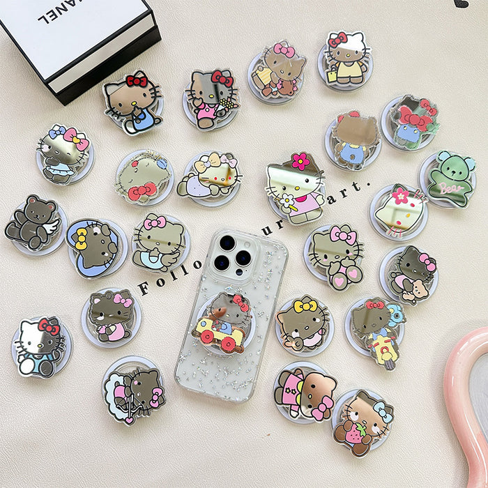 Wholesale Cartoon Cat Mirror Mobile Phone Airbag stand