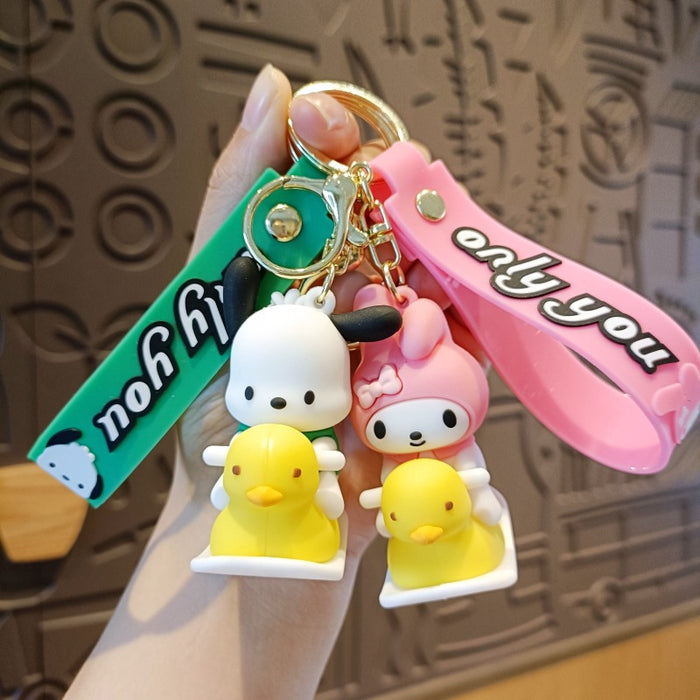 Wholesale Silicone Cartoon Doll Keychain JDC-KC-MingT209