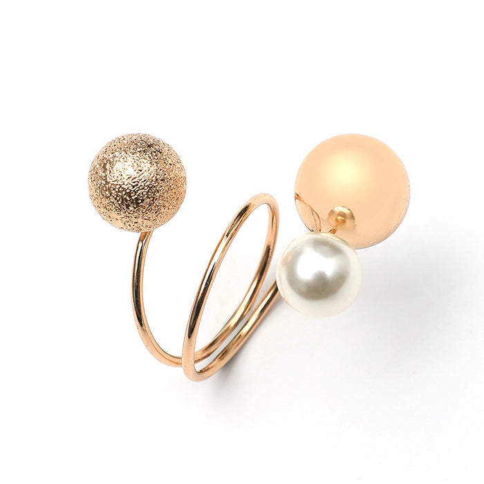 Wholesale metal ball multi-ring adjustable opening ring explosive ring