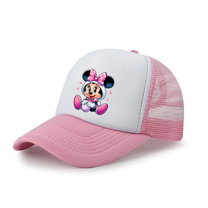 Wholesale Cartoon print baseball cap mesh breathable dome hat hip-hop sports cap