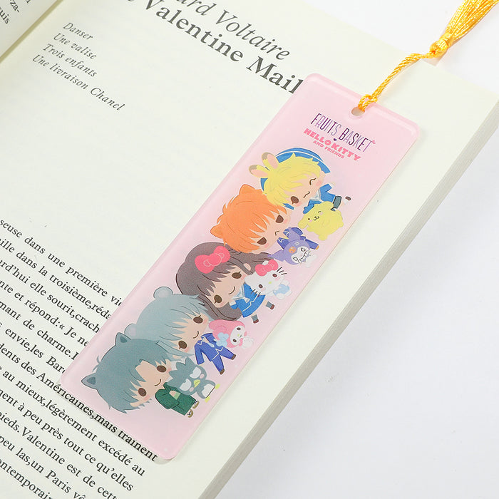 Wholesale cartoon cute cat acrylic tassel bookmark