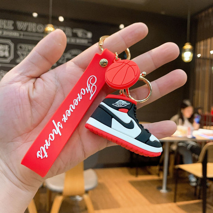 Wholesale Silicone Basketball Shoe Keychain JDC-KC-JuJi019