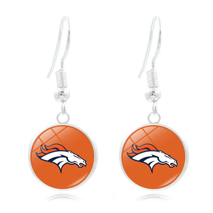 Wholesale Football Team  Pattern Earrings   Ear Jewelry