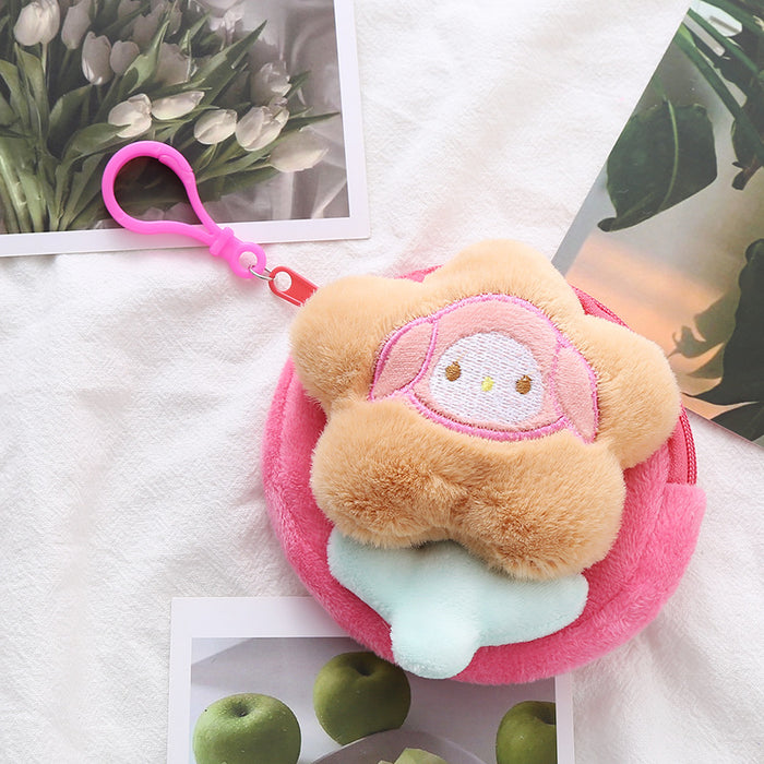 Wholesale Cute Flower Animal Coin Purse Mini Cute Circular Storage Bag Coin Purse Headphone Bag Holiday Gift JDC-WT-XG004