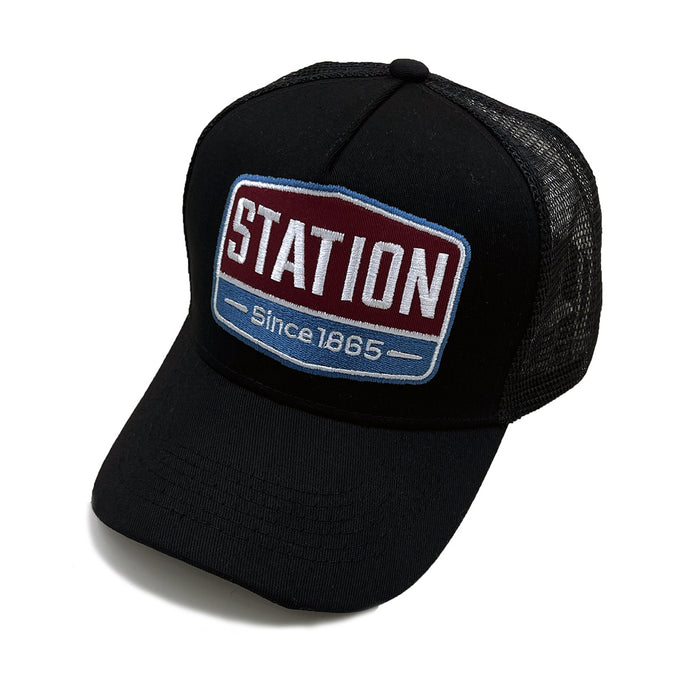 Wholesale Station Embroidered Mesh Sunshade Baseball Cap